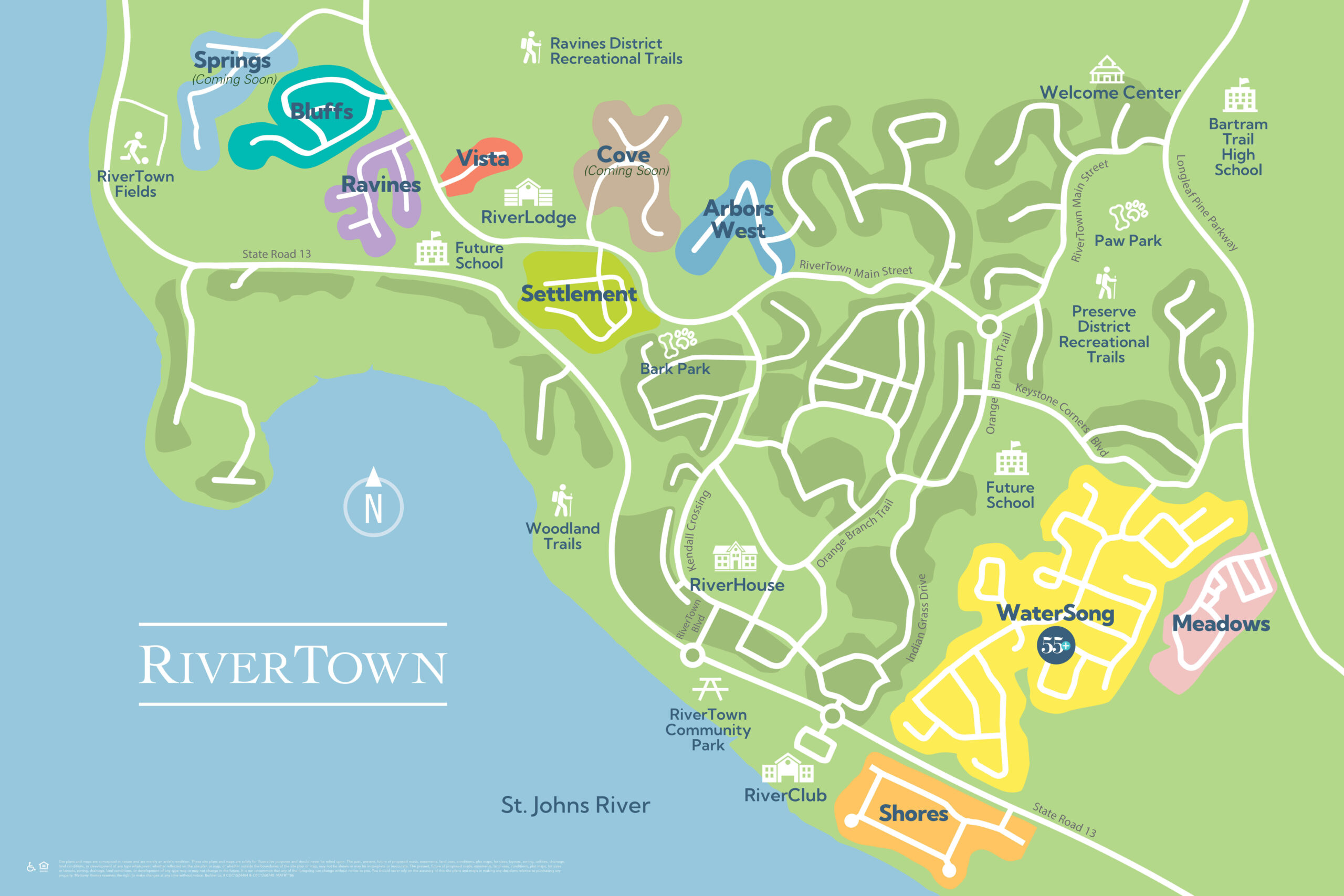 RiverTown neighborhoods map