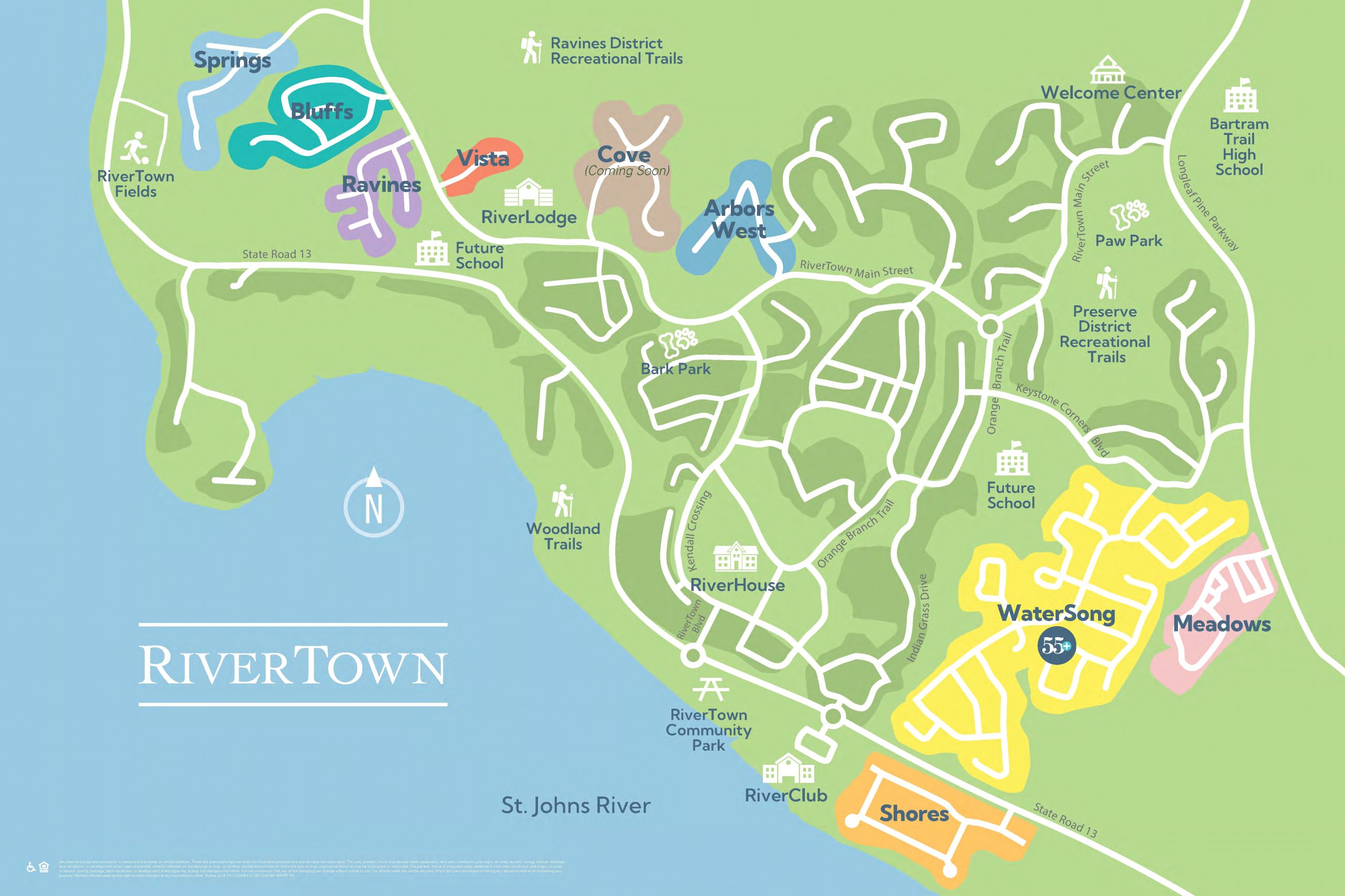 RiverTown community map