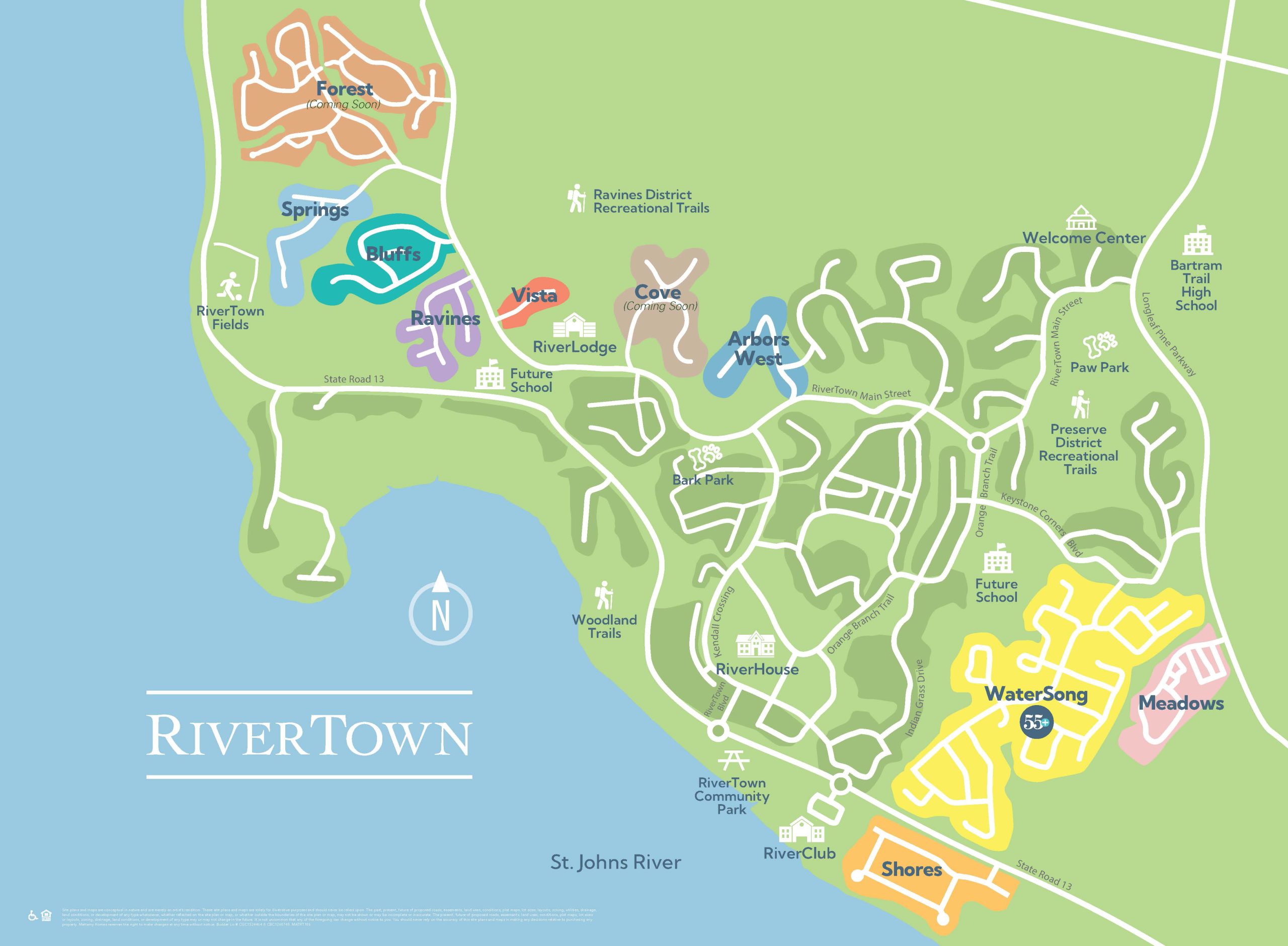 RiverTown community map